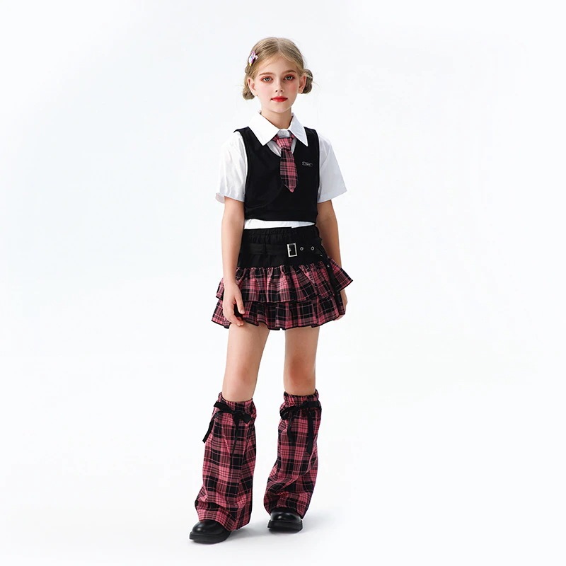 プレッピースタイルの子供服アメリカンスタイルのキャンパススウィートハート学生服ブリティッシュスタイルの子供服ジャズダンスチアリーディング