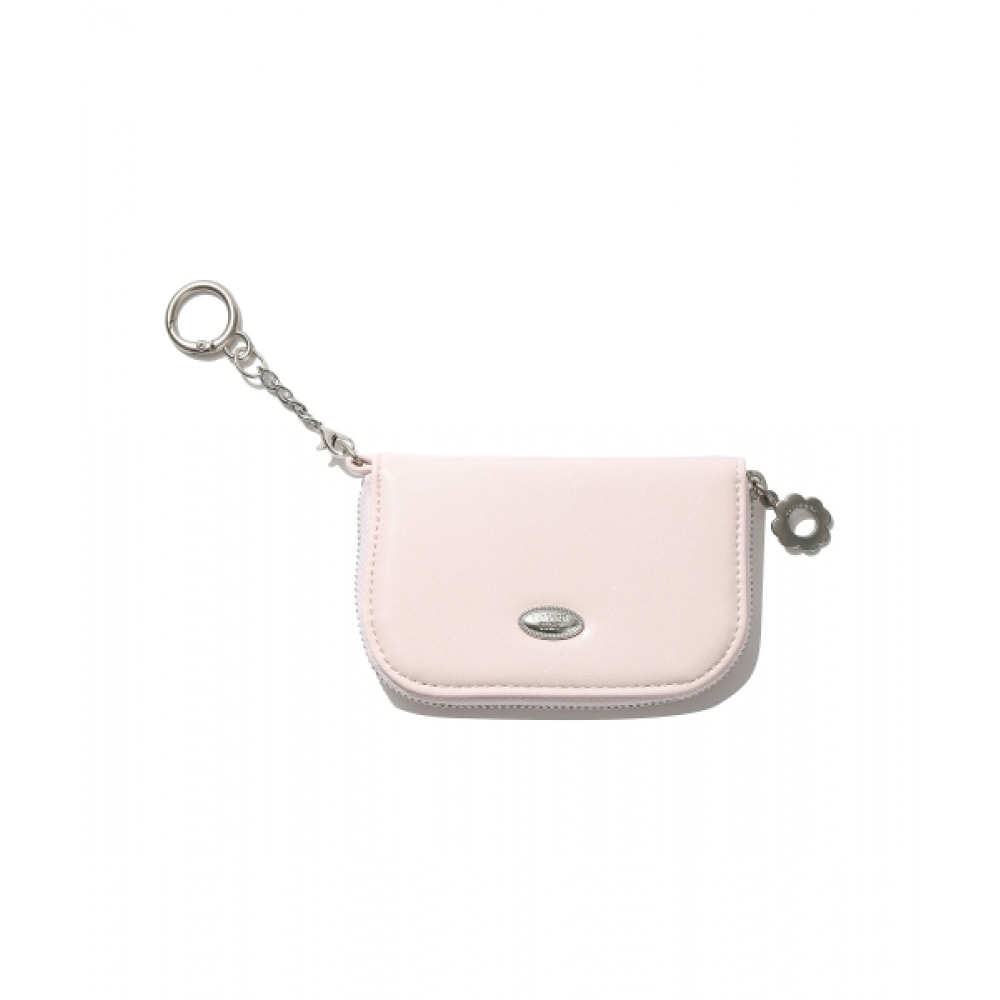 COVERNAT WOMAN クラシック キーリング カードケース ピンク クローバーハート