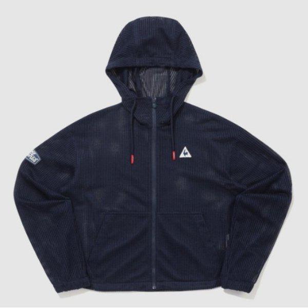 ジャケット TQT QQ222SJK65-DNV 女性ルーズフィットカバーアップメッシュジャケット / DARK NAVY