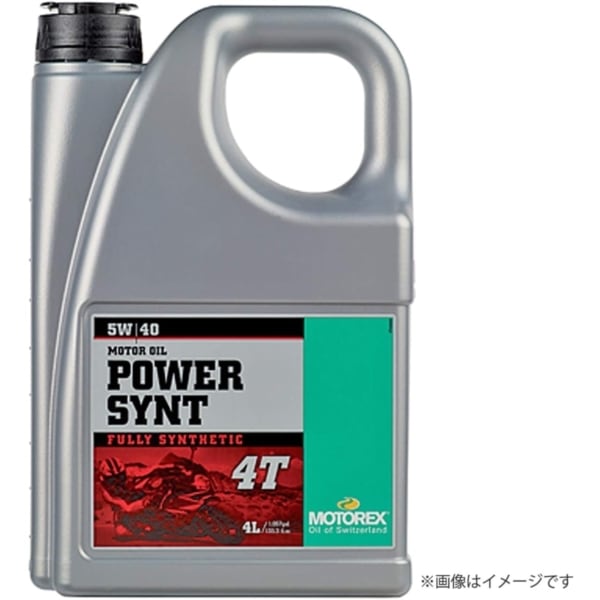D97787 MOTOREX(モトレックス) POWER SYNT 4T(10W-60) 4L バイク用 4サイクルオイル 化学合成油 9,983円