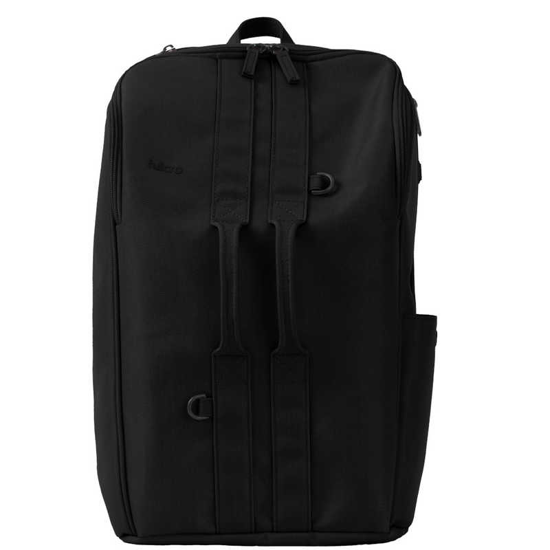 FULCRO　カジュアルリュック PC対応 15inch A4 16L 撥水 ブラック　fma-0006-BK