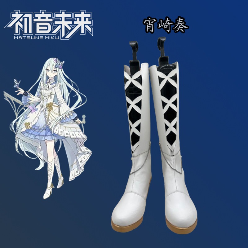 初音ミク夜咲かのコス靴コスプレ靴少女ロリアニメショーパフォーマンスシューズ 5,000円