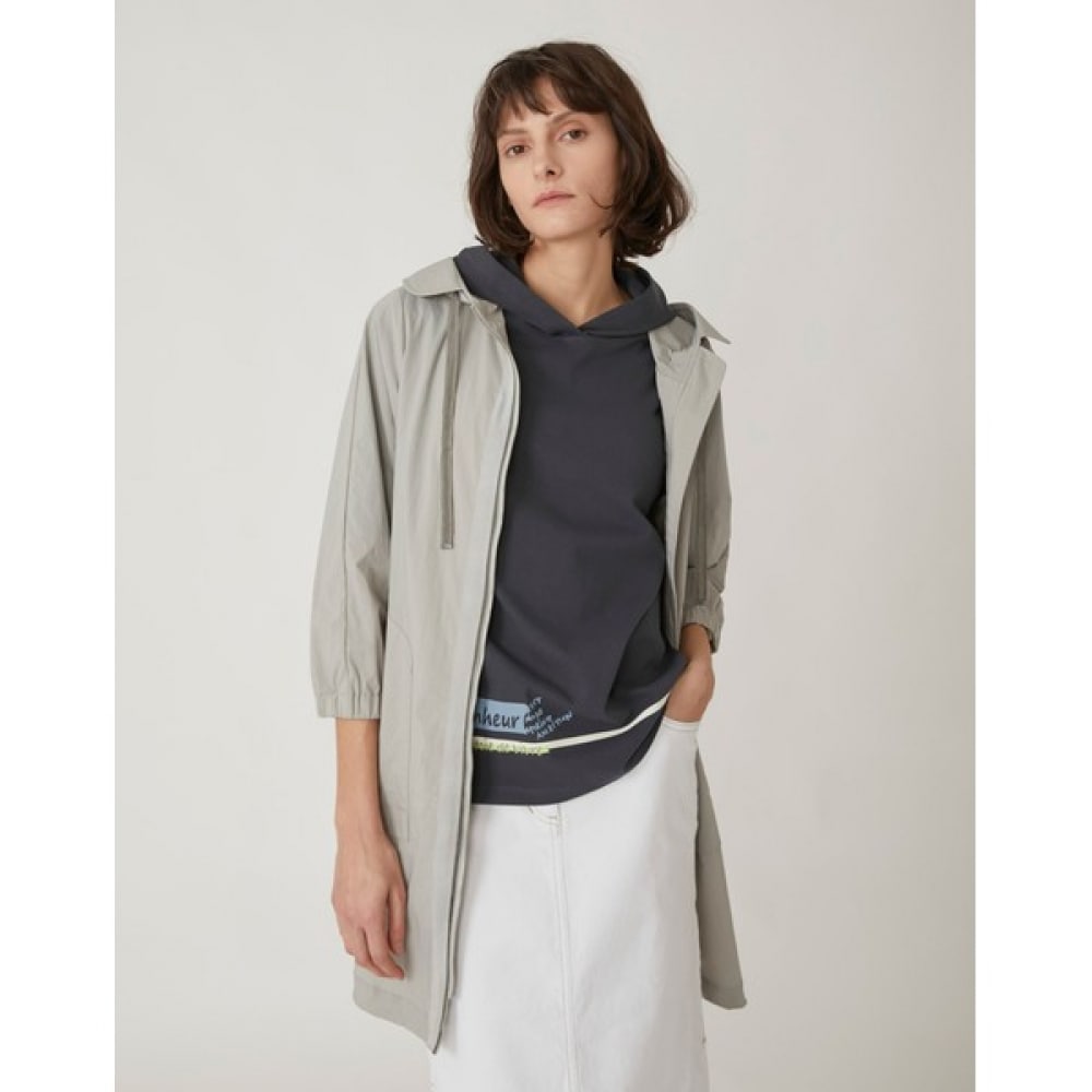 [オリビアローレン] カラーポイントフード付きジャンパー_Vocclym3271