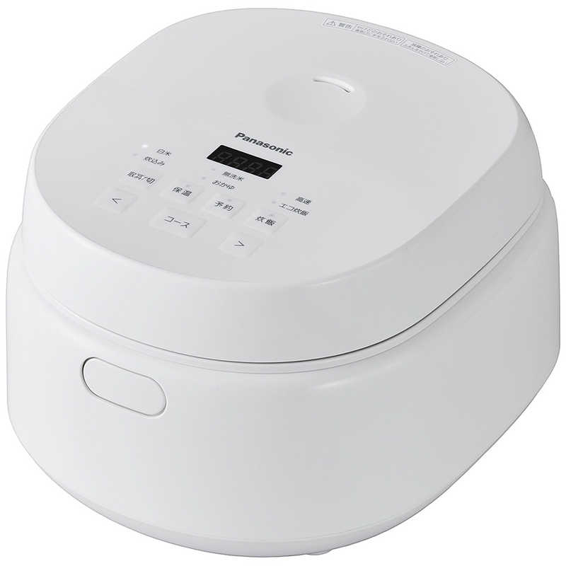パナソニック　Panasonic　炊飯器 5.5合 マイコンジャー 黒角厚釜 ホワイト　SR-A110D-W