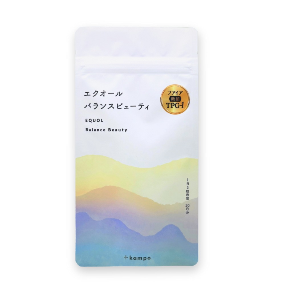 【公式】エクオール バランスビューティ30日分 10mgのエクオール　フアイア配合　美容に良い漢方成分　クコ　ハトムギ（ヨクイニン）紅花　マルチビタミン配合　糖鎖サプリ