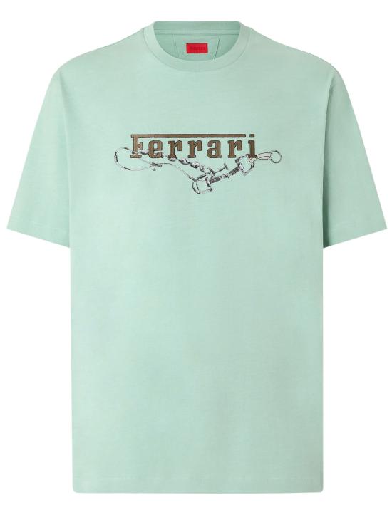 FERRARI Men T-Shirts 50838 VRGR Green