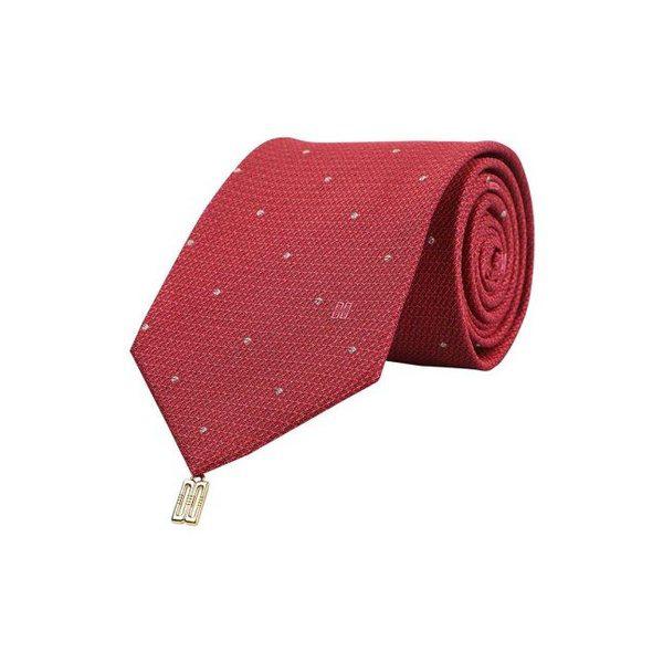 シルク混紡 オールオーバー ネクタイ レッド_DLG1ACF1238R1