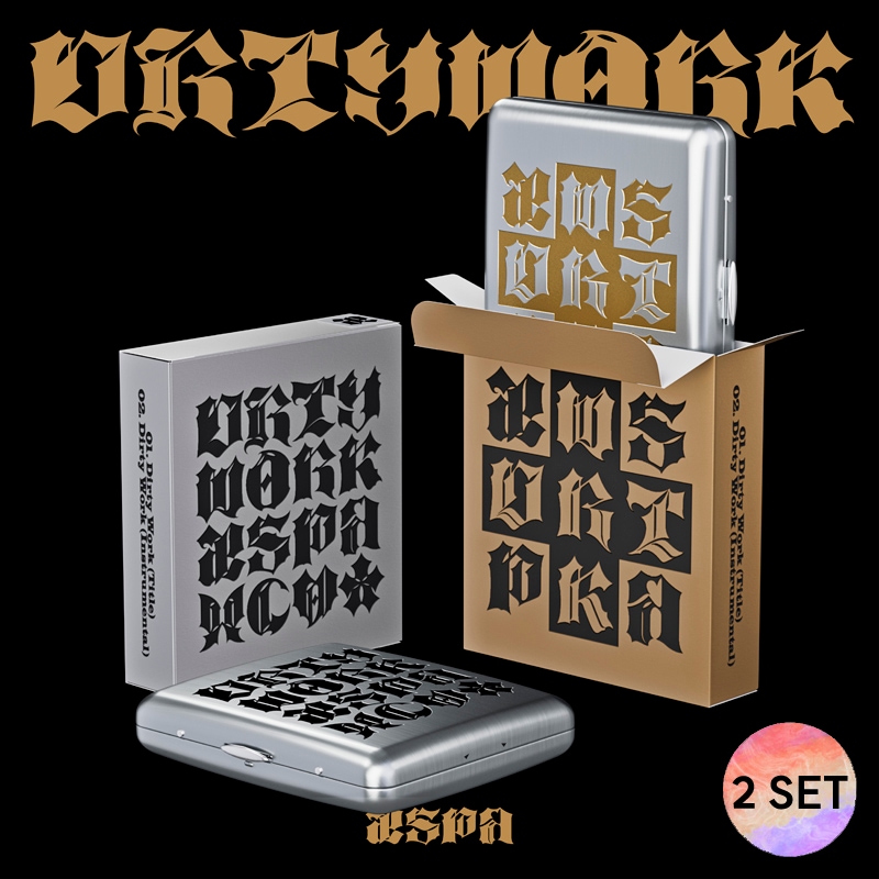 [2種 SET] aespa - (Single Album) Dirty Work (Dirty Case Ver.)