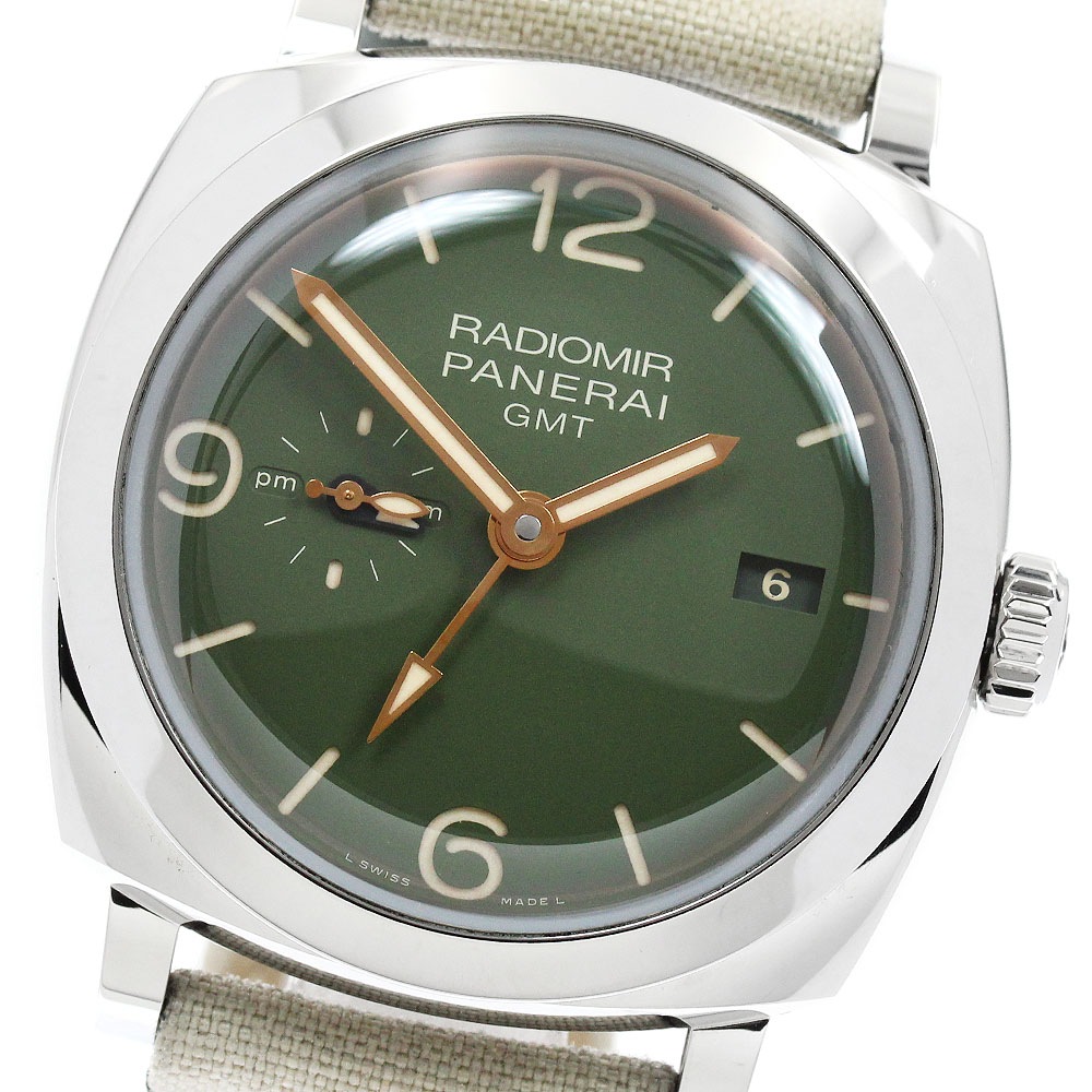 パネライ PANERAI PAM00998 ラジオミール GMT 自動巻き メンズ 美品 保証書付き_952782【中古】