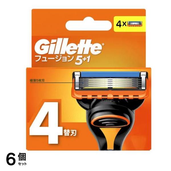 フュージョン5+1 マニュアル 替刃 4個入 6個セット