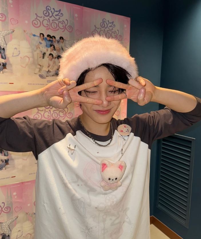 Stray Kids アイエン バケットハット（ピンク）