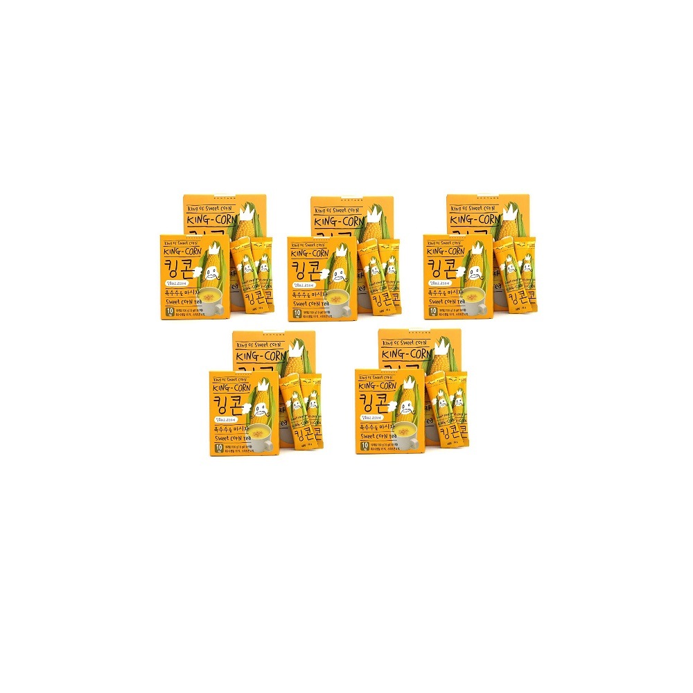韓国-K MEAL- 香ばしさと甘さ 手軽なキングコーン トウモロコシ茶 コーン茶 トウモロコシスープ 栄養おやつ 10スティックx5-K FOOD