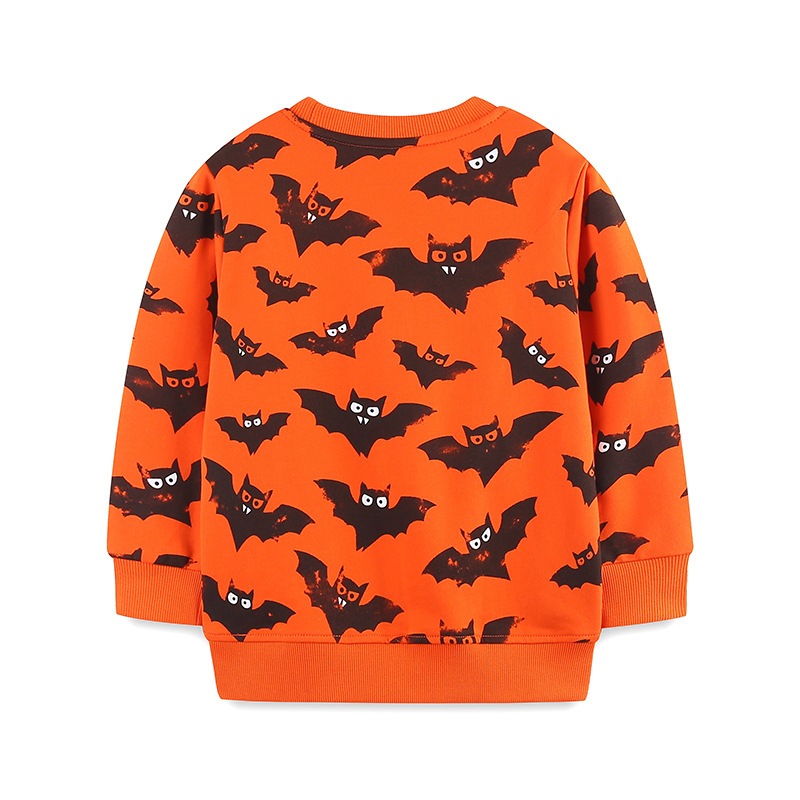 秋の新作男の子トレーナーヨーロッパとアメリカンスタイルハロウィンスタイル子供トレーナーニットコットンラウンドネック長袖子供用トップス