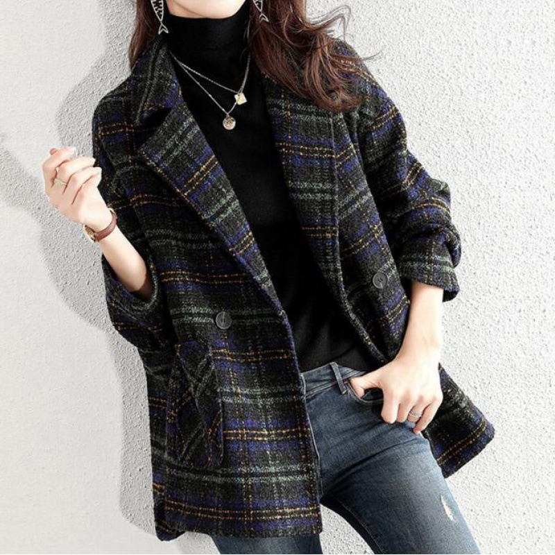高級な質感 チェスターコート レディース 秋冬 チェック柄 チェスターコート ミディアム丈 ラシャコート スーツオーバー 韓国風 アウター 通勤 着痩せ オシャレ大人 4,707円