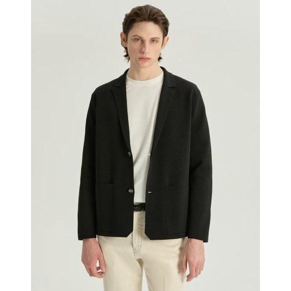 [26SS] ブラックニットジャケット (DMSW6A062BK)
