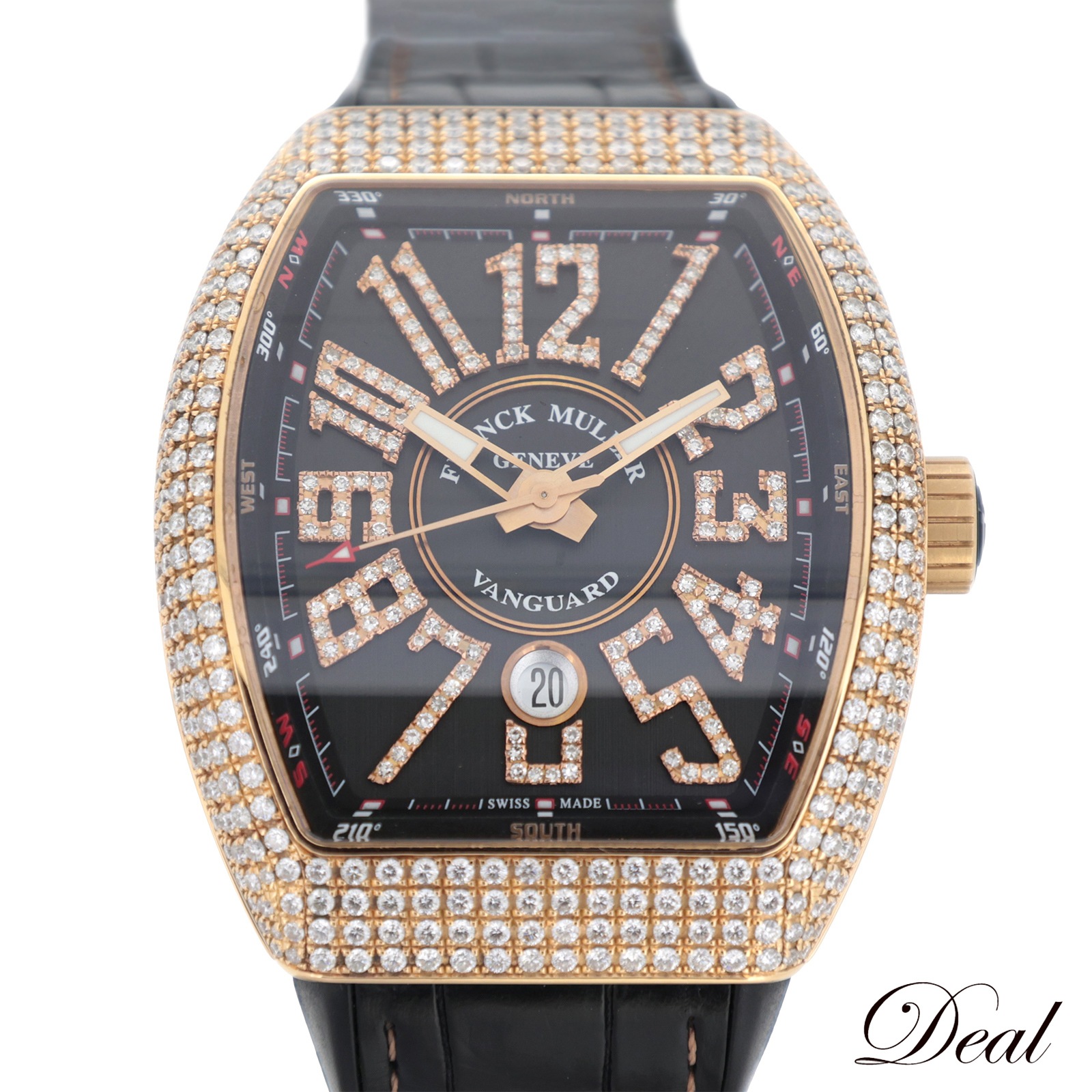 K18PG ダイヤ フランクミュラー ヴァンガード V45SCDT メンズ 腕時計