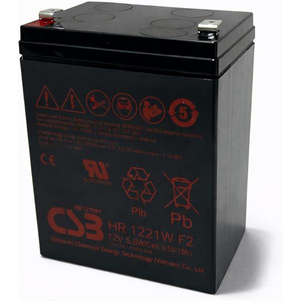 G&Yu HR1221W F2端子 小型制御弁式鉛蓄電池 12V 5Ah 密閉型 VRLA UPS・無停電電源装置 通信機器 制御機器