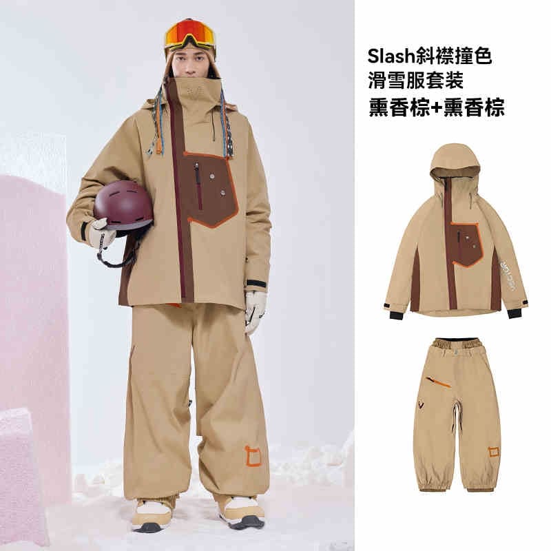 スノーボードウェア 2024 2025 上下セット レディース メンズ 防水20000+ ジャケット アウター パンツ パープル スノボー スキーウェア スノボウェア 韓国風 防水防寒防雪保温防風