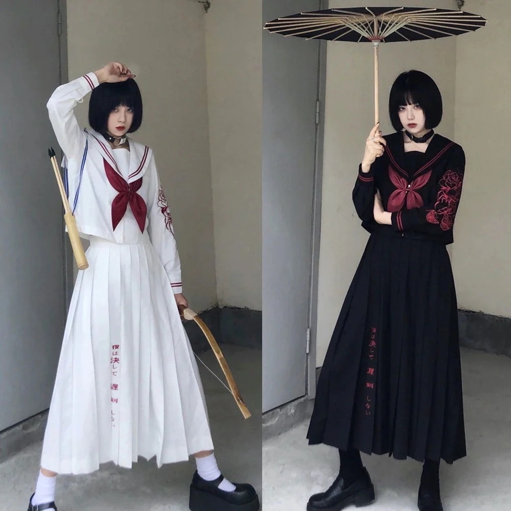 【高.品.質】パーティー コスプレ 悪魔 化け物 変装 学園祭 クリスマス 仮装 赤 衣装 お化け 文化祭:サイ 女性 定番ヤンキー 姐ギャル セーラー服 コスプレ 体育祭 女子高生 スーツ 長袖