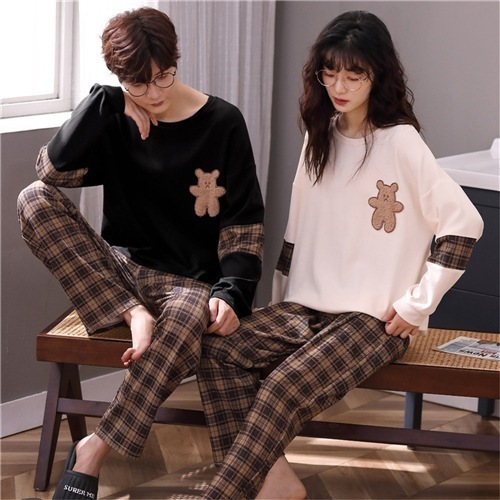 2024春新商品ペアパジャマ 冬 ペアパジャマ カップル ペア ルームウェア 結婚祝い プレゼント 春秋 敬老の日 パジャマ ペア 長袖 カップル ペア パジャマ 上下 セット レディース 部屋着 ペ 5,109円