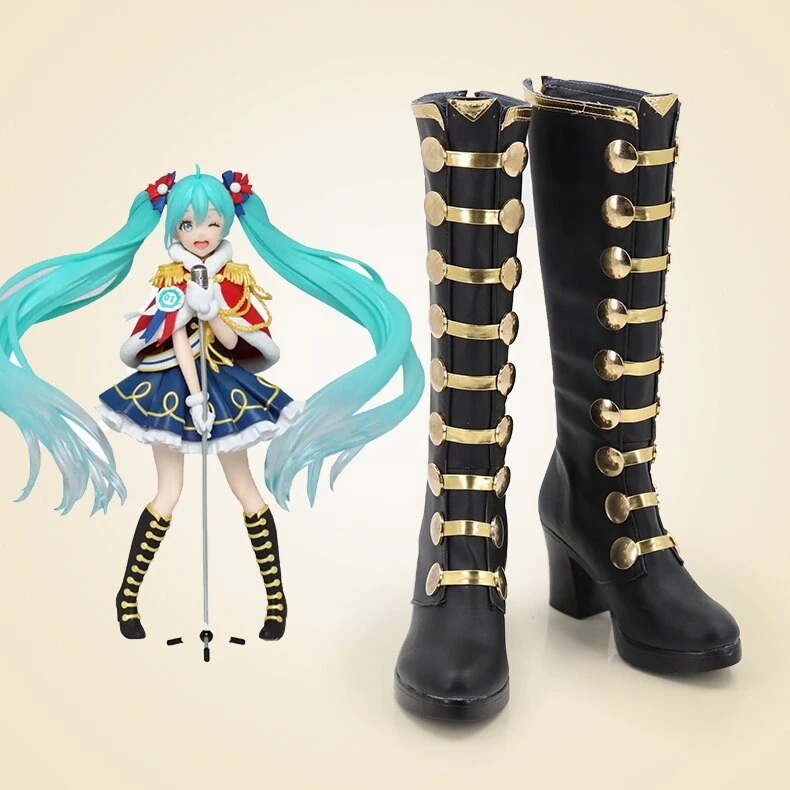 初音ミク Miku コスプレ靴 ブーツ