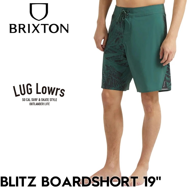 BRIXTON ブリクストン ボードショーツ メンズ サーフパンツ 水着 海パン ショートパンツ 19インチ ストレッチ 撥水 速乾 リラックスフィット BLITZ BOARDSHORT #05114