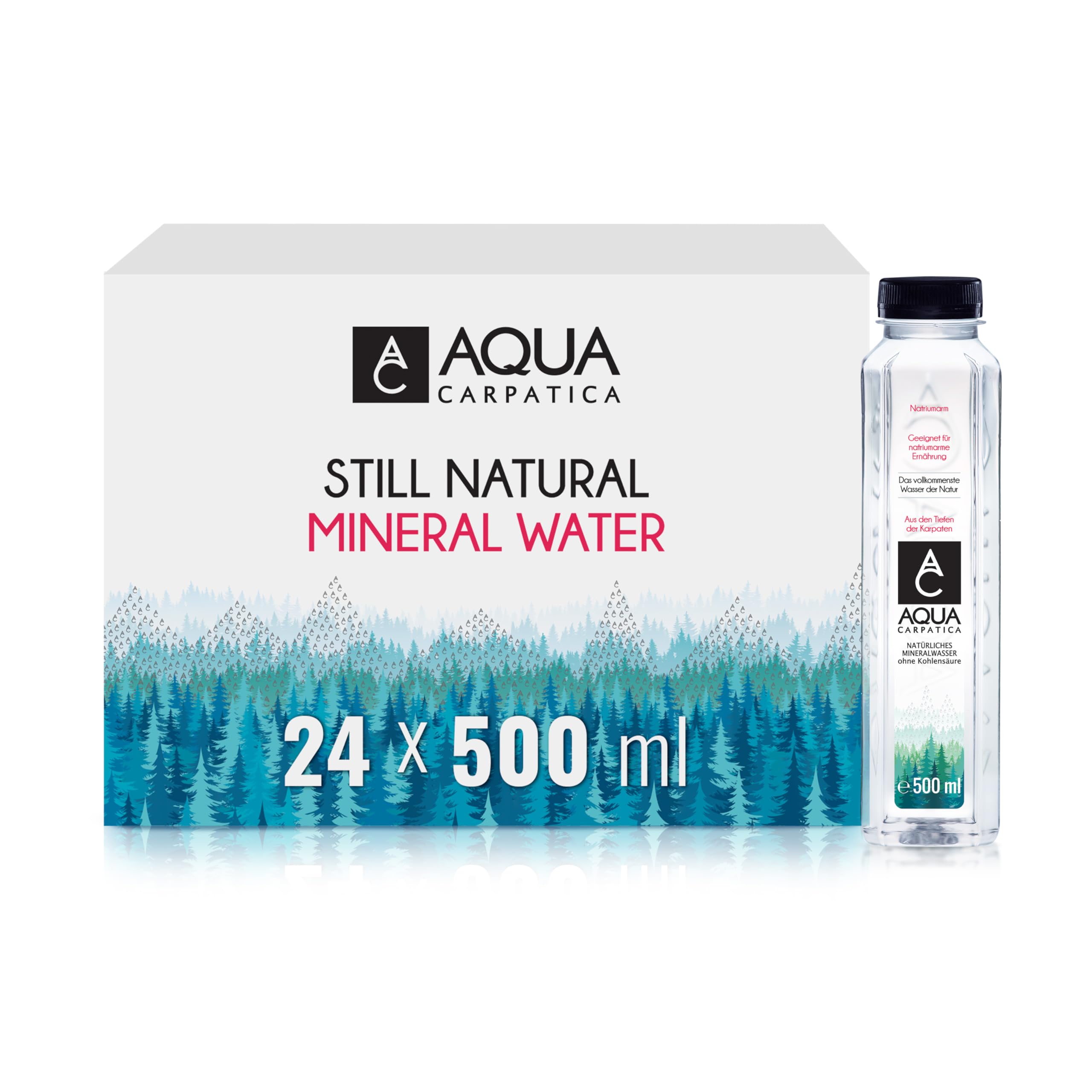 非常用水 保存水 南海トラフ地震対策 ルーマニア AQUA CARPATICA AQUACARPATICA ナチュラルミネラルウォーター 500ml[直輸入品]×24本 アクアカルパチカ 地下天然水 4,997円