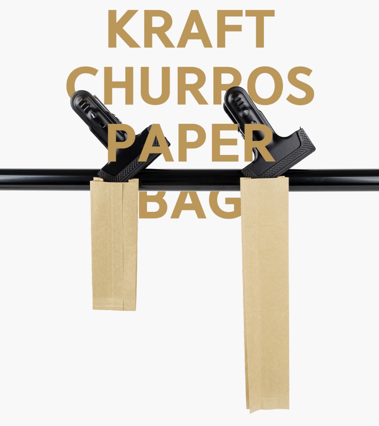 チュロス クラフト紙袋 大小サイズ 1000pcs 4,714円