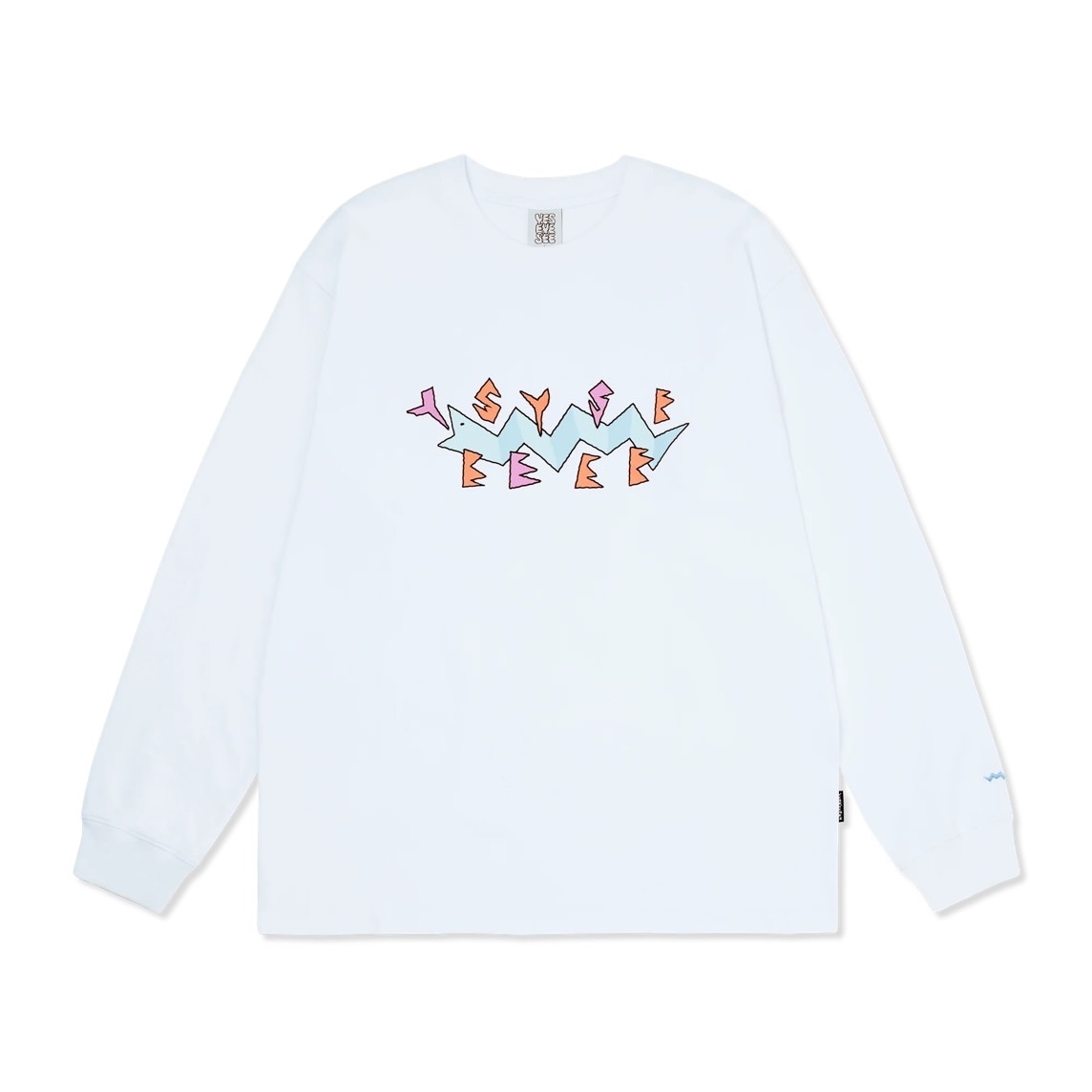 【イエスアイシー】【現地買付】公式　YESEYESEE Y.E.S Blue SN L/S White