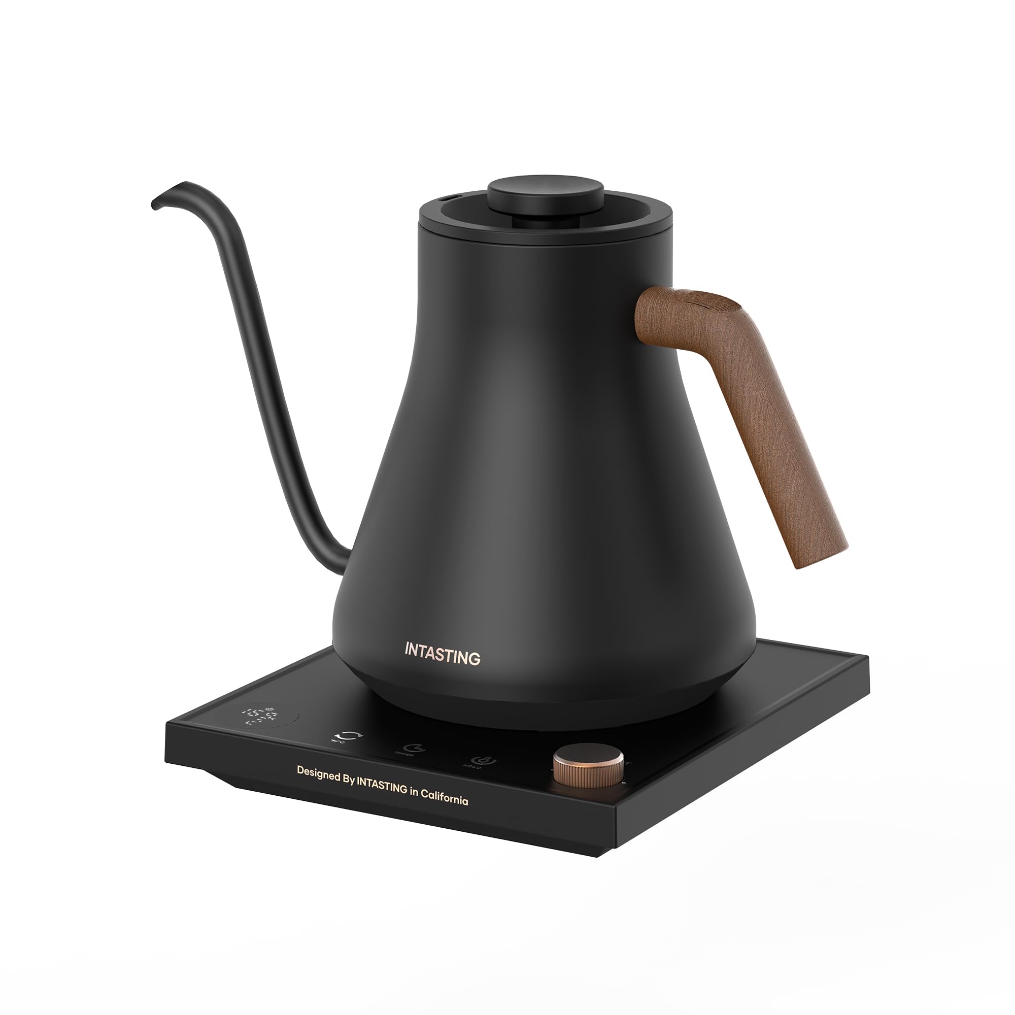 intasting 電気ケトル コーヒー 1C単位の精密調節 ドリップ コーヒーポット 細口ドリップ LED表示パネル 電気ポット ドリップ ポット 保温機能 空焚き防止 コンパクト0.9L 120