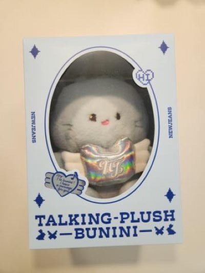 NEW JEANS X LINE FRIENDS TALKING PLUSH BUNINI message Plush HI