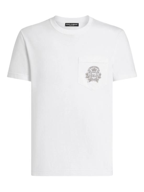 DOLCE & GABBANA Men T-Shirts G8RA2ZG7PZE W0800 White