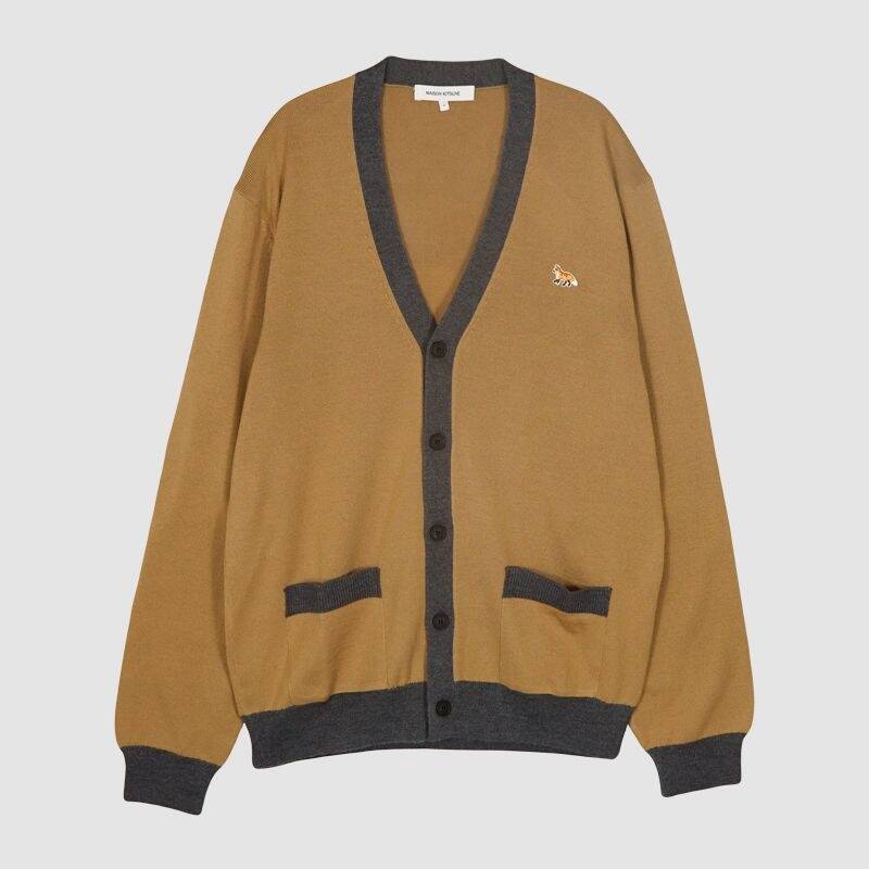 [Luxduck/国内即日発送] メゾンキツネ ベビーフォックス レギュラーカーディガン ベージュ MM00505KT1036 P220