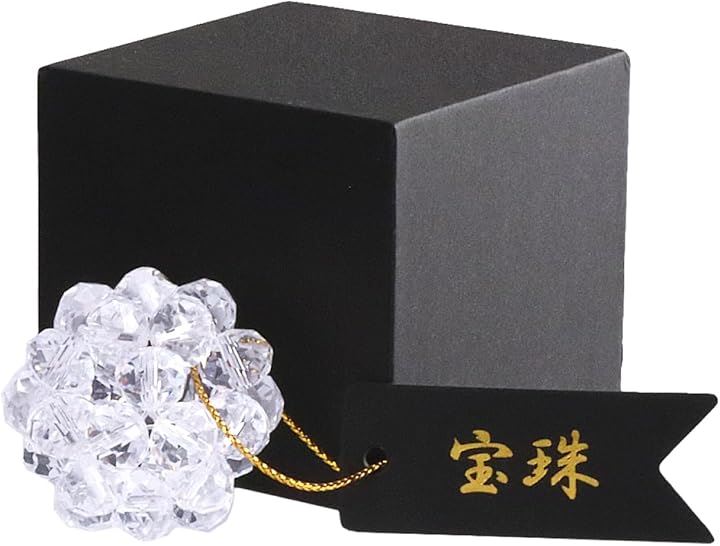 天然石 水晶 5A フラーレン 10mm 神聖幾何学 バッキーボール パワーストーン 36mm 30個 天然石鑑定士監修 昇り龍 巾着セット 小サイズ( クリア, 小)