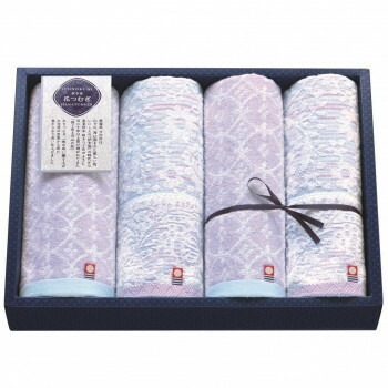 伊予国 花つむぎ つむぎ タオルギフト フェイスタオルx4 IH-5031