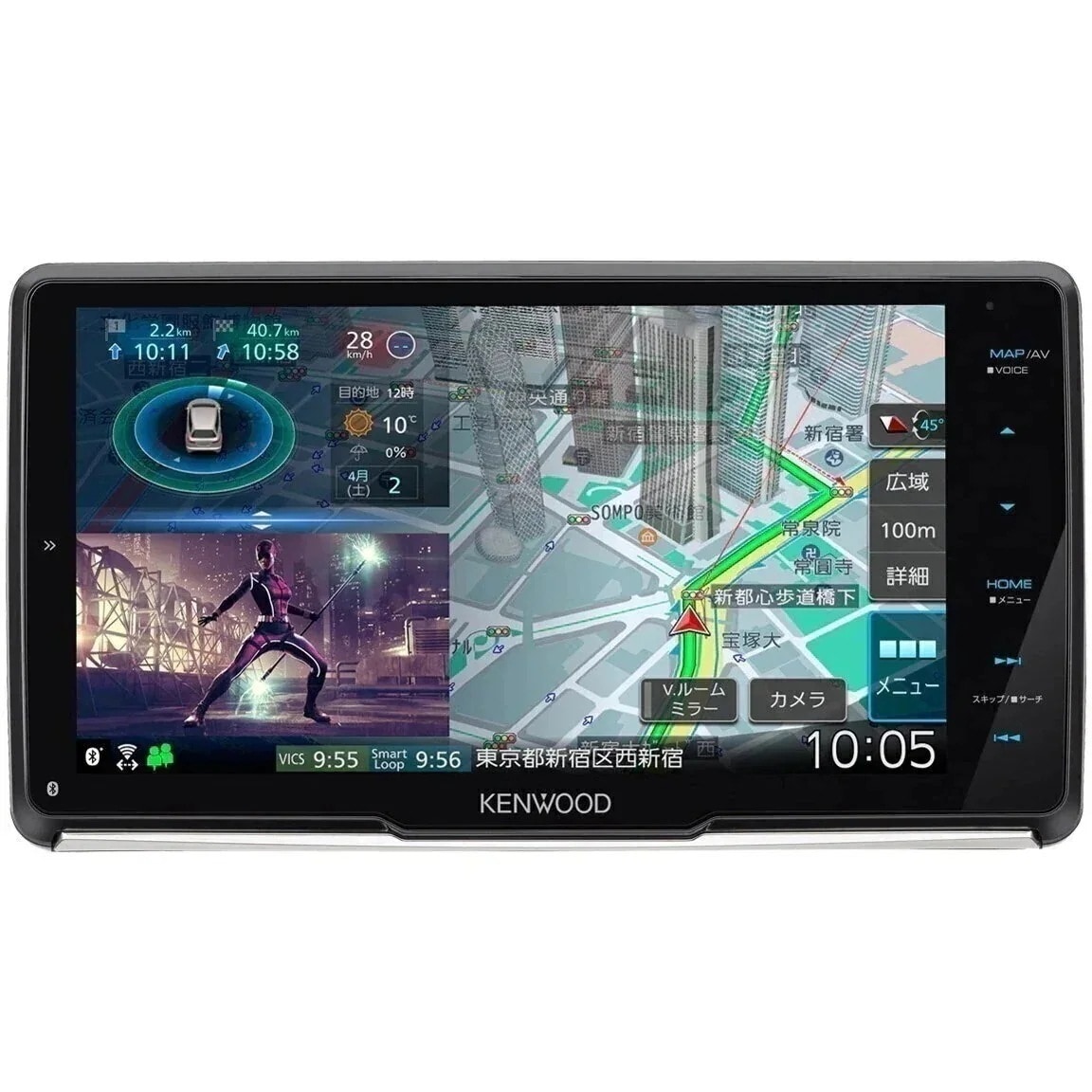 彩速ナビ MDV-M909HDF [9V型 ワンセグ AV一体型カーナビゲーション]