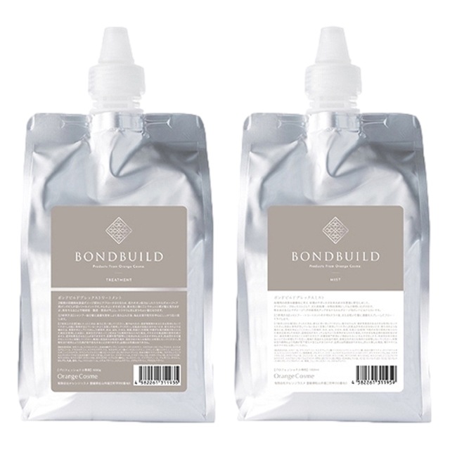 [国内正規品]オレンジコスメ ボンドビルド プレックストリートメント+ミストセット リフィル 1000mlx2 Orange Cosme コンディショナー