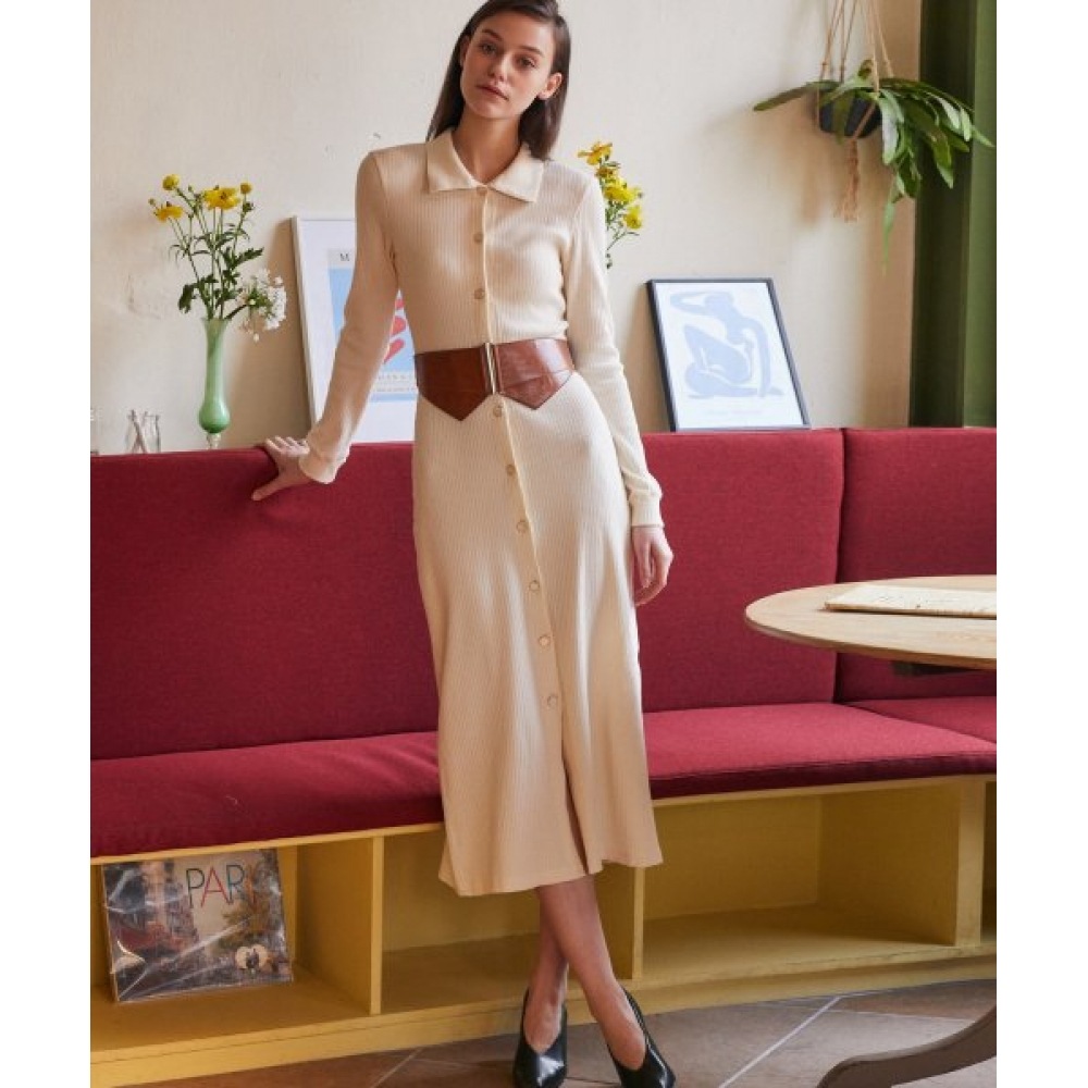 グラティジェント AE ロングカーディガン (アイボリー)