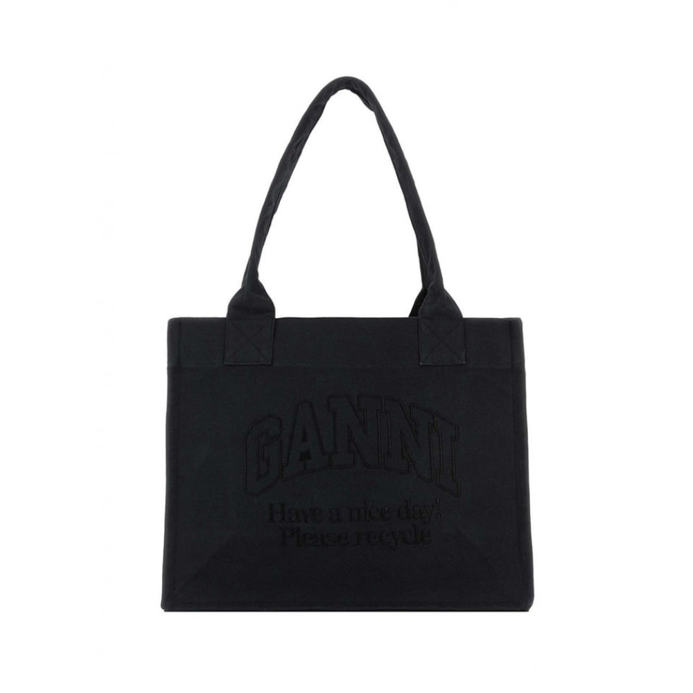 ガニー ロゴ刺繍トートバッグ ブラック A5577 252