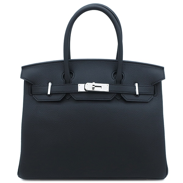 エルメス HERMES ハンドバッグ バーキン30 トゴ ブラック シルバー金具 黒 B刻印（2024年製） 【箱】【中古】