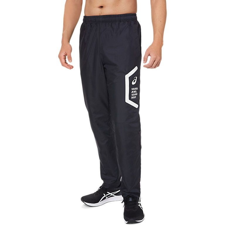 アシックス asics パンツ 裏トリコットブレーカーパンツ スリム リサイクル素材 メンズ 2031E062-001