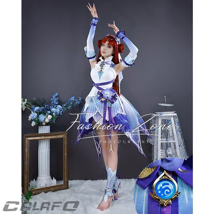 原神 げんしん genshin 風 ニィロウ Nilou 莎邦の息 コスプレ衣装 ウィッグ cosplay ハロウィン 演出服 変装