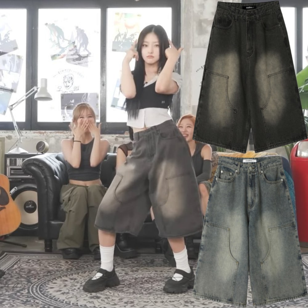 KISS OF LIFE ハヌル 着用/Carpenter Denim Shorts/ユニセックス