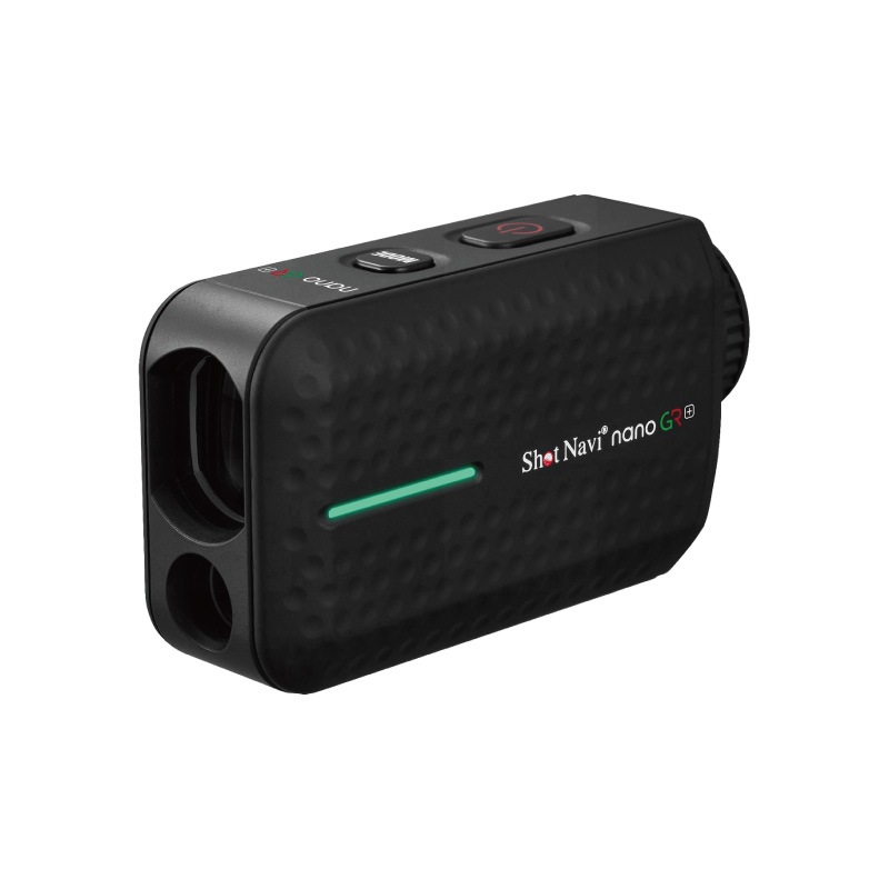 ShotNavi ショットナビ nanoGR PLUS ブラック 高速測定×30cm誤差 ゴルフ用レーザー距離計
