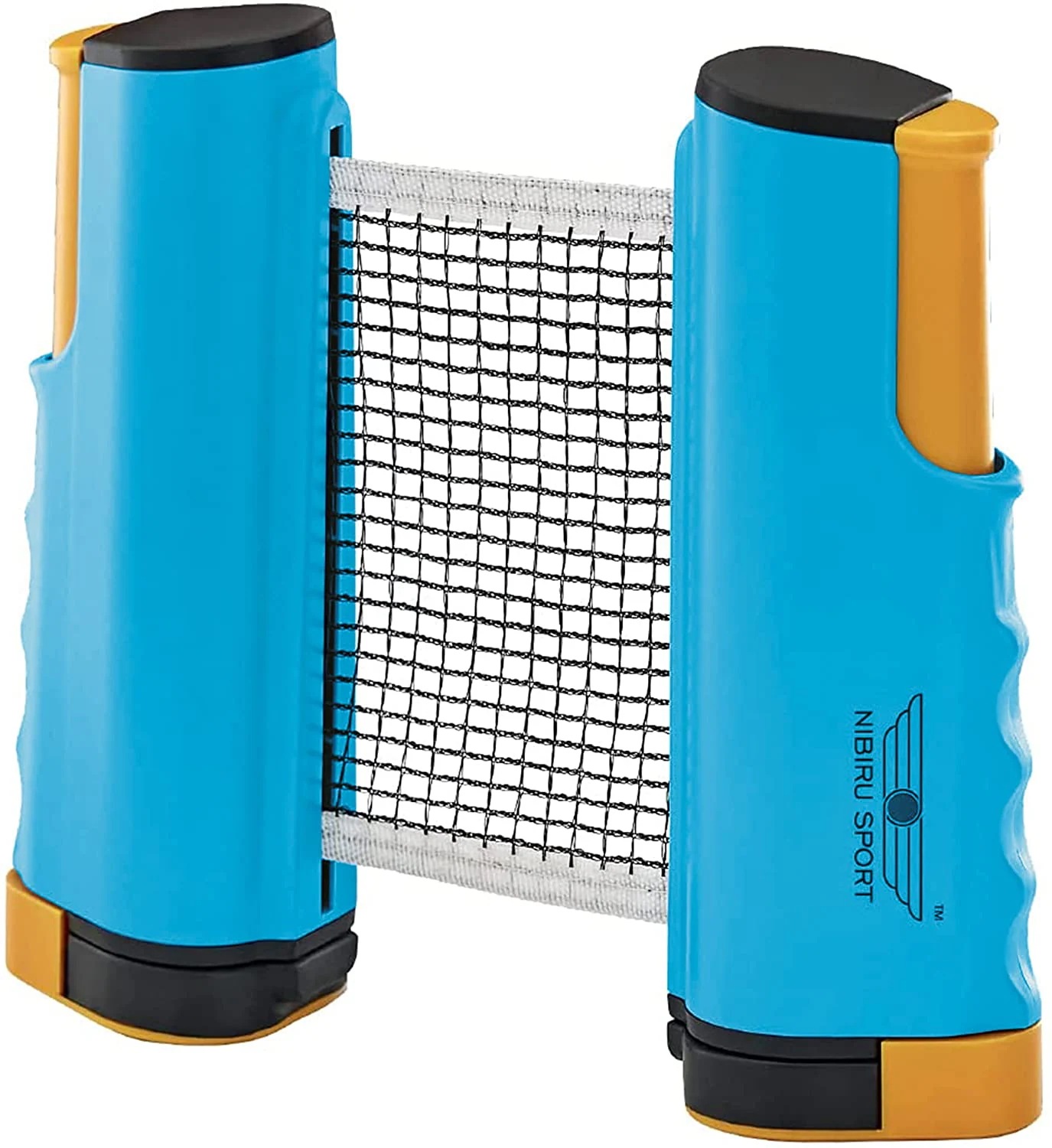 NIBIRUSPORTピンポンパドルセット-プロ卓球ラケットとボールポストと収納ケース付きリトラク