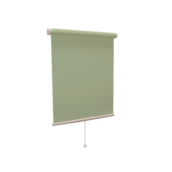 モダン ロールスクリーン (遮光2級 90cm×220cm グリーン) 日本製 巻取りスピード調整機能付き 『ティオリオ』 7,655円