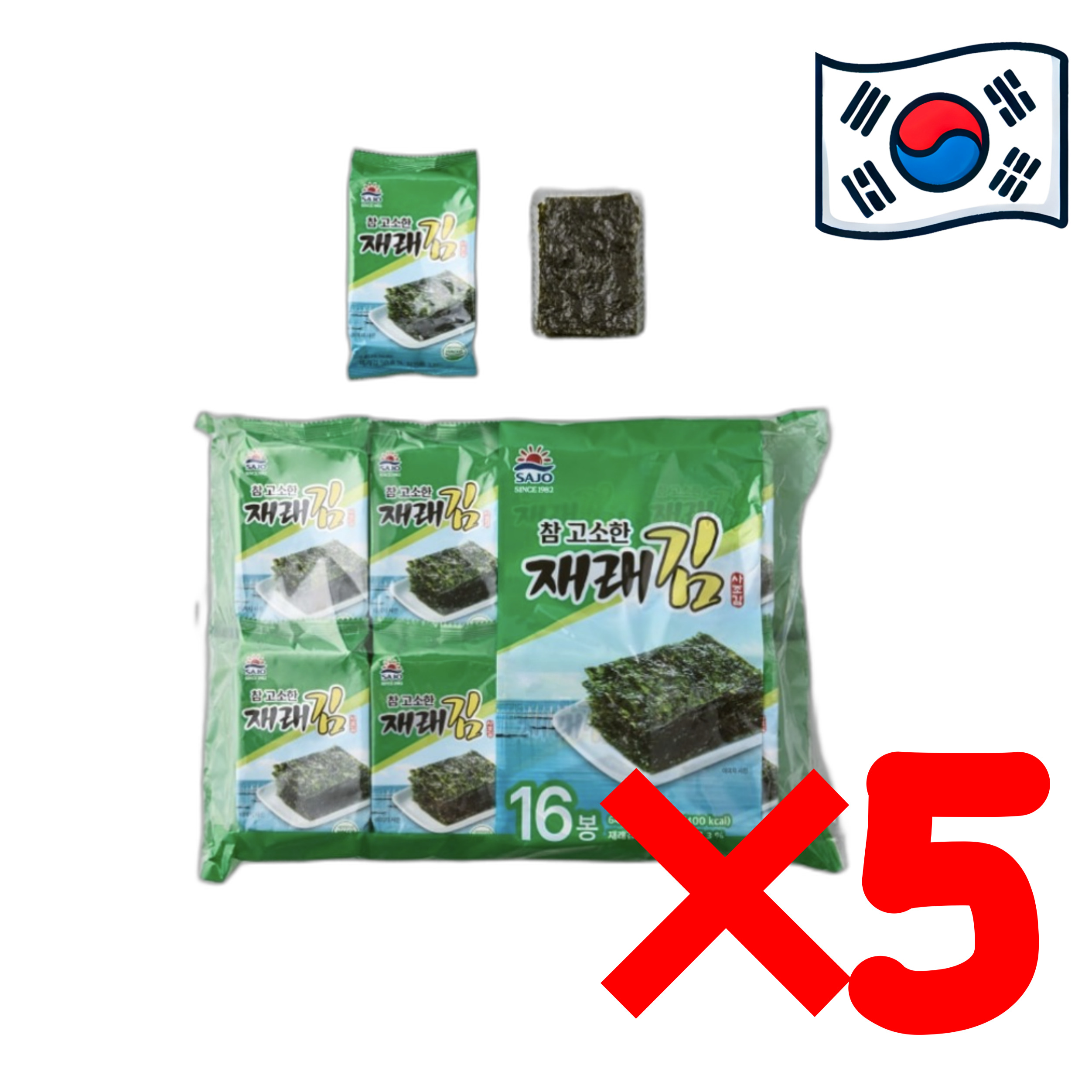 【韓国のり 4g 90袋】 ウ「香ばしい韓国のり」ヤンバンのり韓国のり/ごまのり/韓国食品/韓国スナック/ヤンバンのり