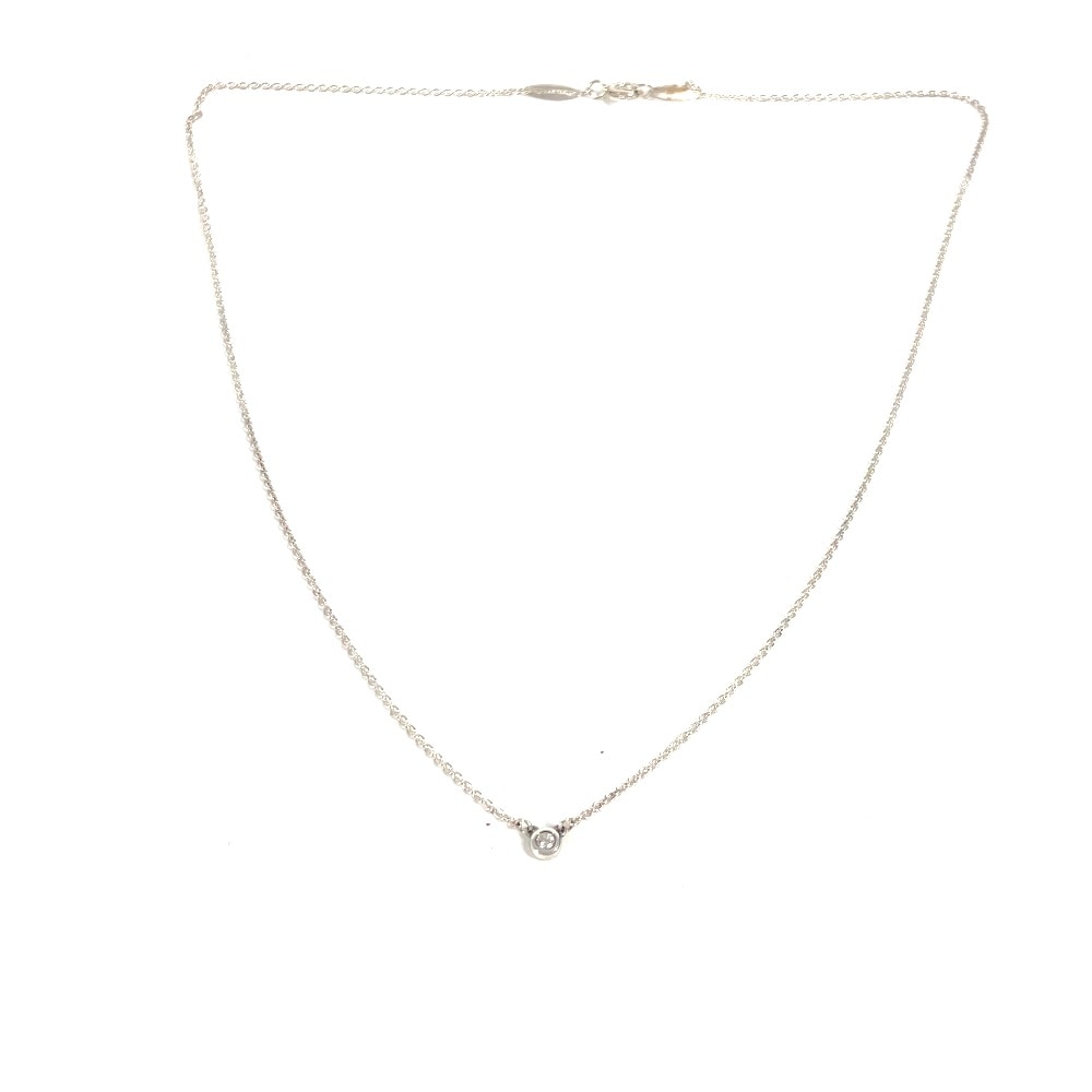 ネックレス バイザヤード 1P ダイヤモンド アクセサリー チェーン SV925 シルバー