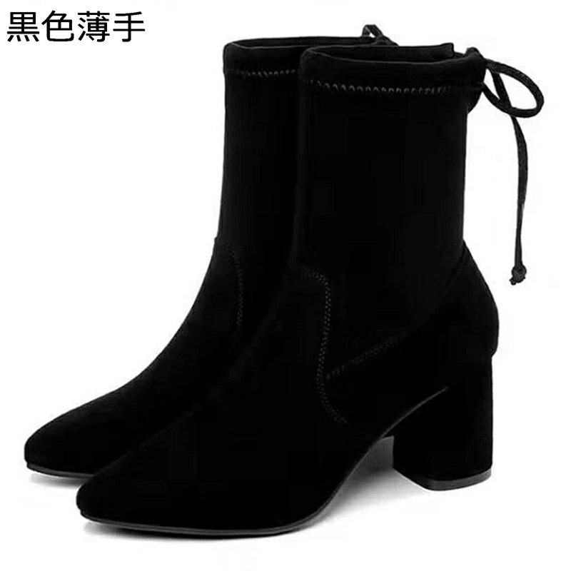 レディースショートブーツ スエード 粗いかかと レディース ブーティ ハイヒール7cm 無地 シンプル アンクルブーツ 柔らかい 走れる 細見え 撥水 おしゃれ 滑り止め 快適 秋冬