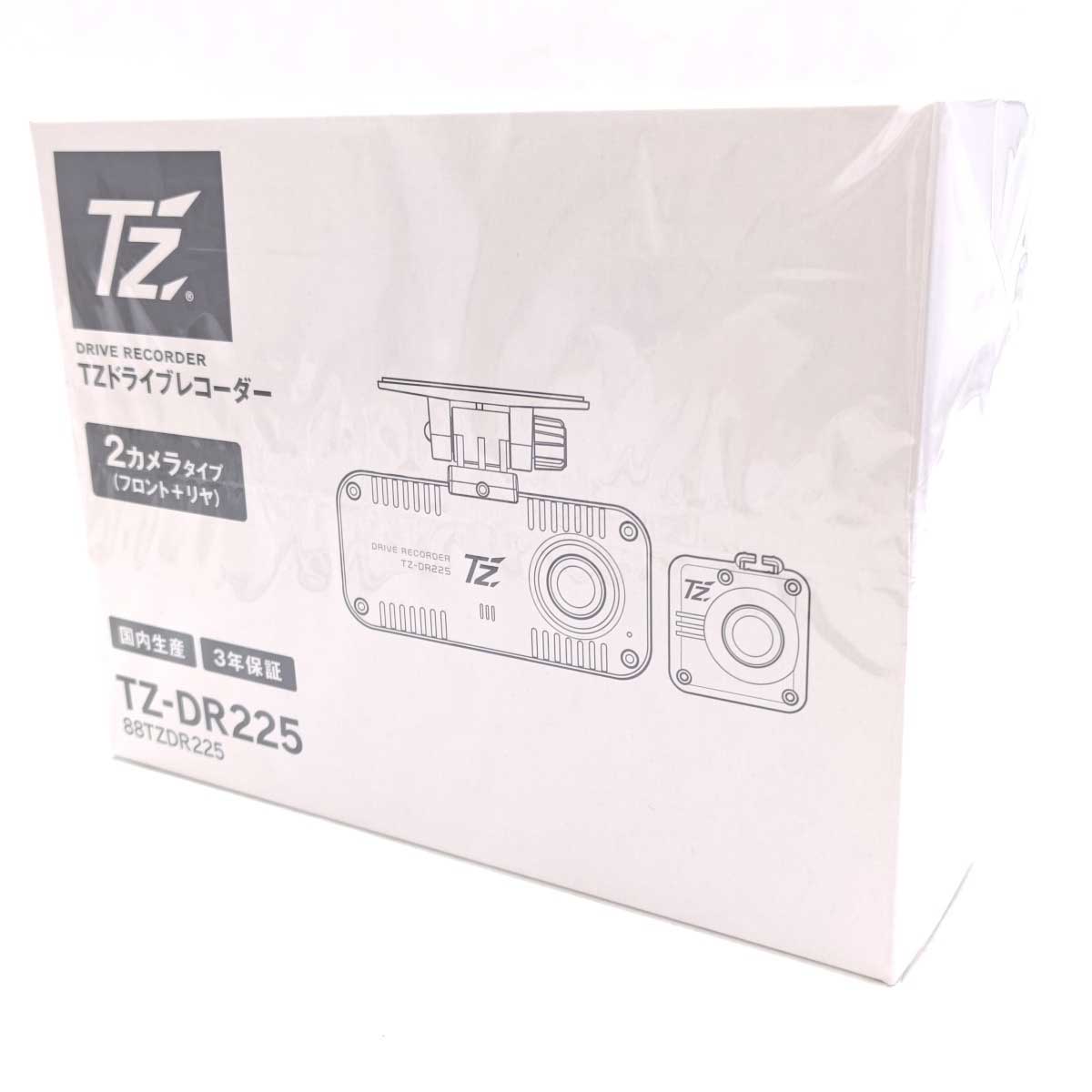 【中古・未使用品】TZ ドライブレコーダー 2カメラタイプ TZ-225P
